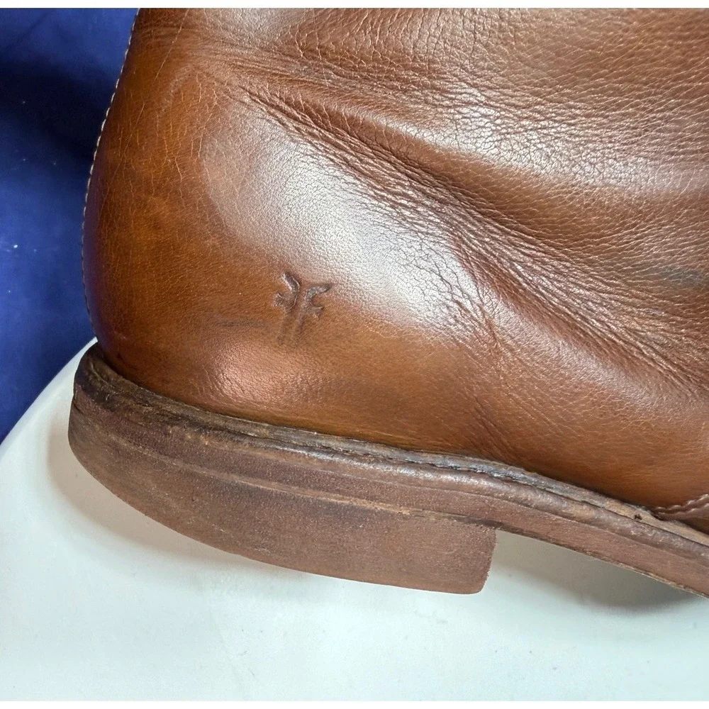 Frye Bowery Chukka Ankle Boots Brown Tan Mens Size 13 D Lace Up Leather